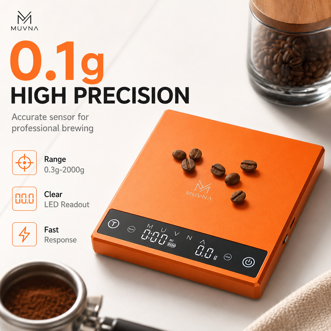 Commercial Kitchen Timer - MUVNA Coffee Scale Espresso Scale Digital