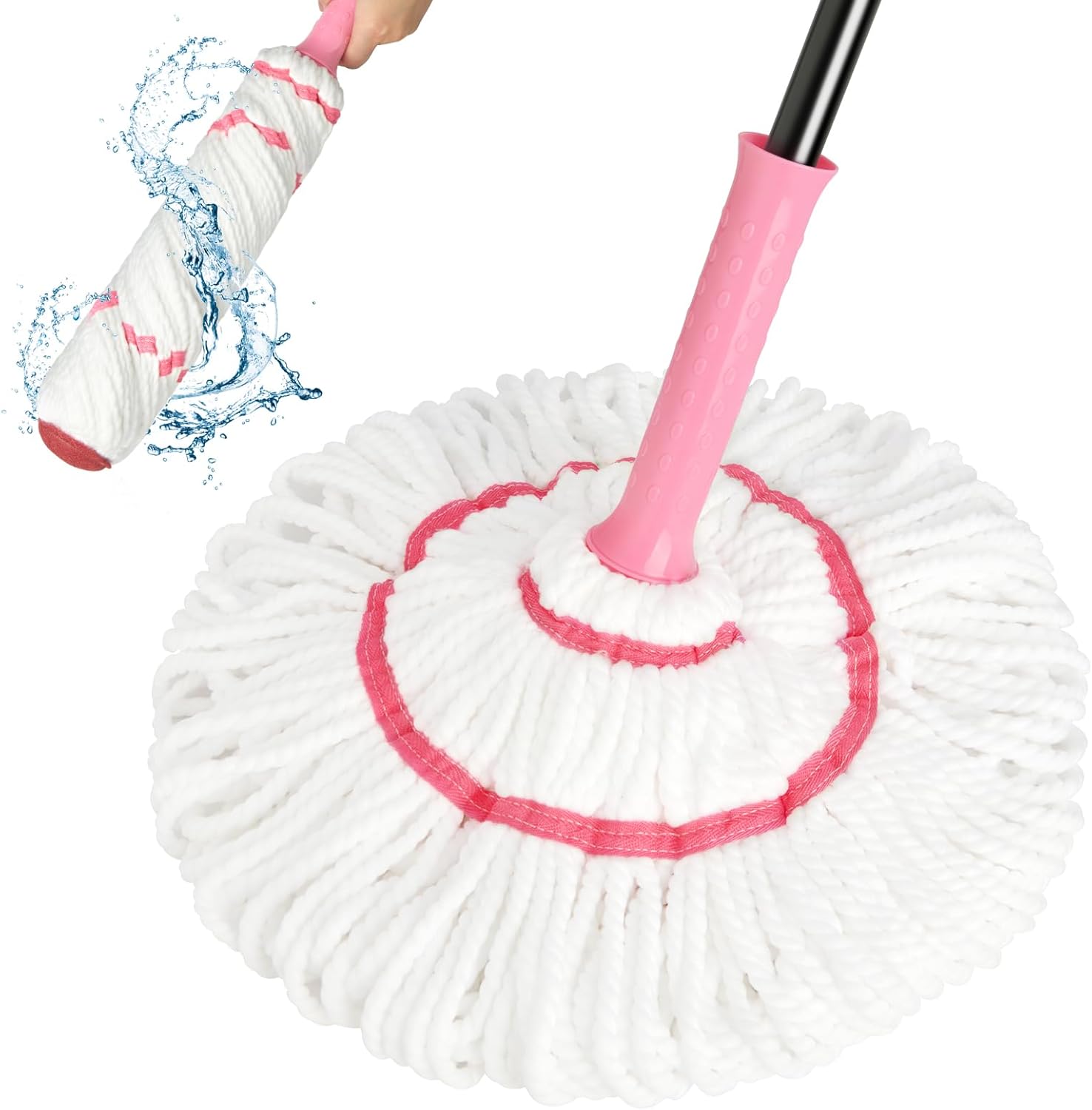 Commercial Kitchen Cleaning - Self-Wringing Twist Mop for Floor Cleaning,