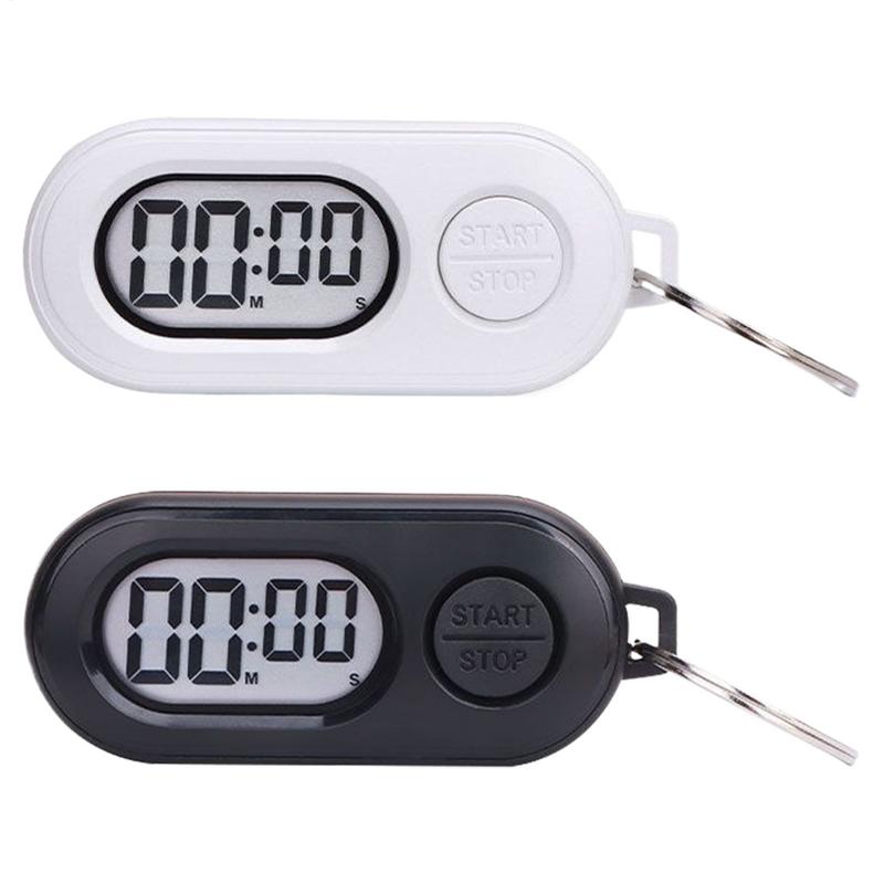 Commercial Kitchen Timer - Portable Stop Timer Keychain for Sports