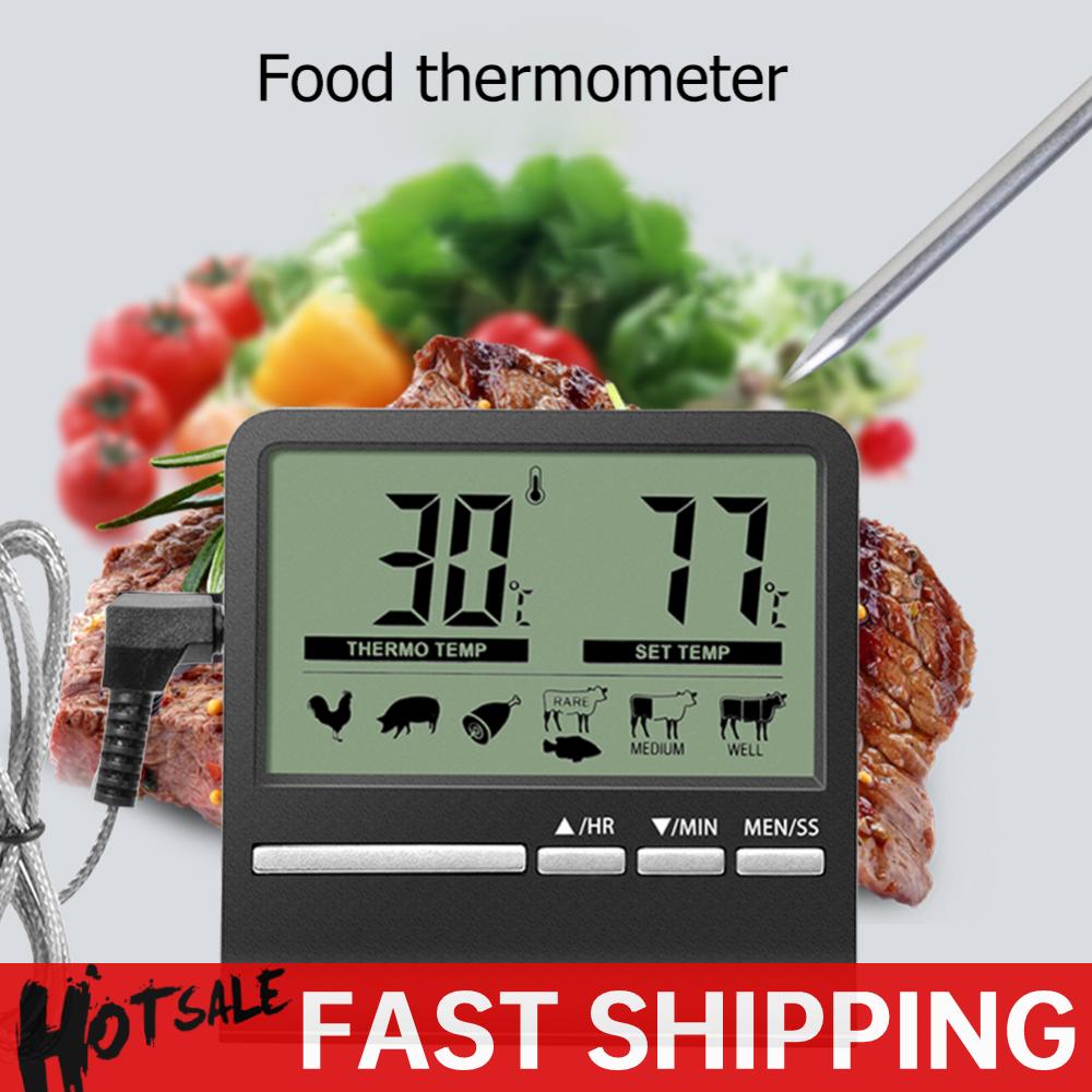 Commercial Kitchen Timer - Large LCD Digital Kitchen Food Meat