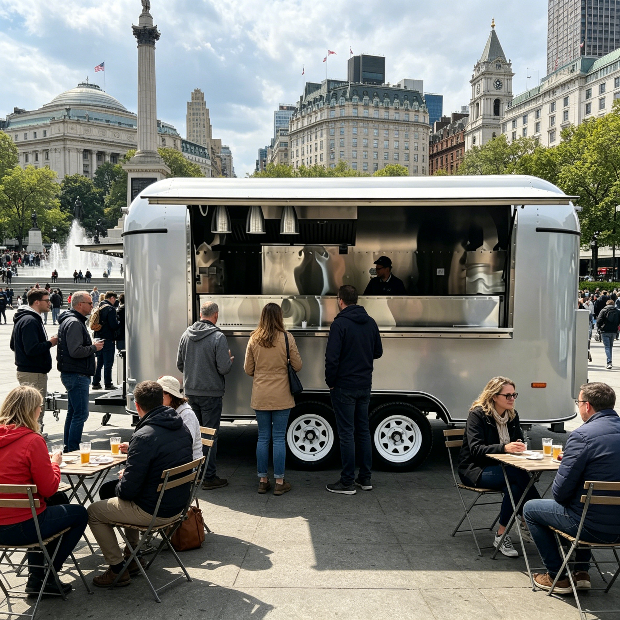 Commercial Kitchen Layout - Stainless Steel Food Trailer Mobile Kitchen