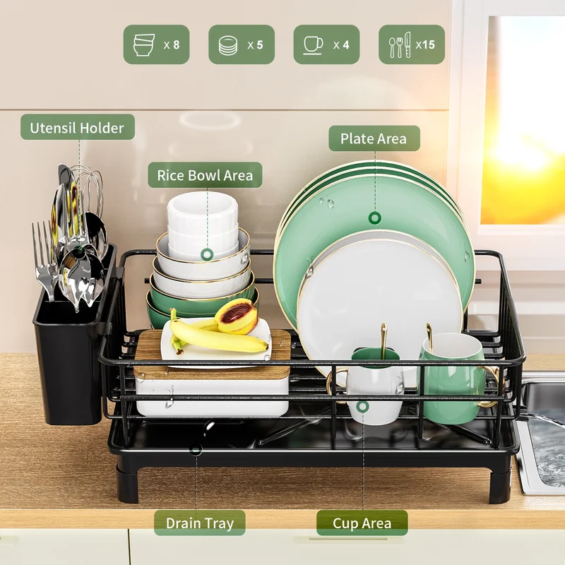 Metal Dish Draining Rack,Cutle - огляд і ціна Commercial Kitchen Floor Drain