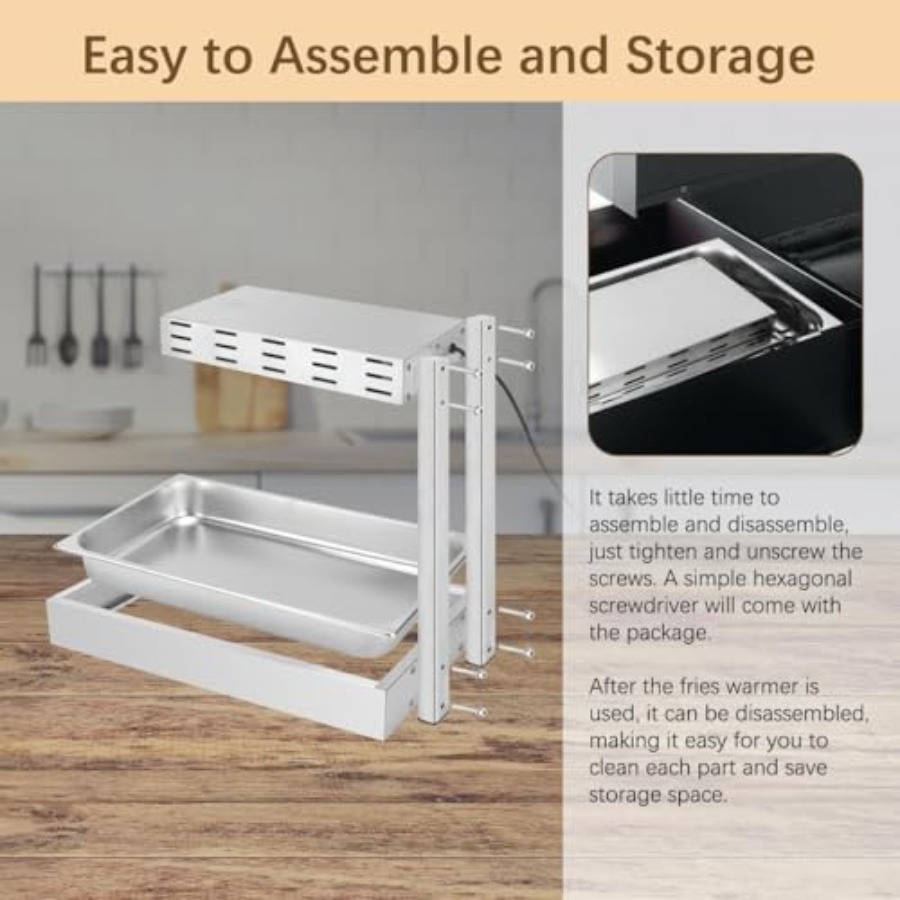 French Fry Warmer for Commerci - огляд і ціна Commercial Kitchen Kitchen