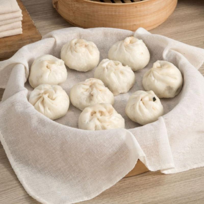 3Pcs Pure Round Cotton Steamer - огляд і ціна Commercial Kitchen Towels