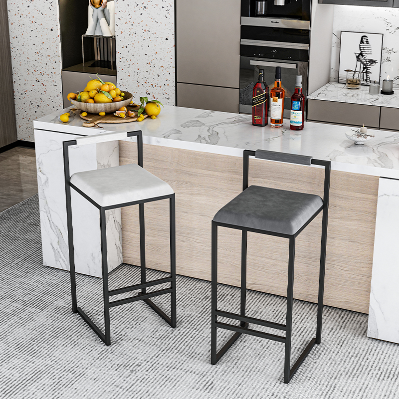 Nordic Velvet Black Bar Chairs - огляд і ціна Commercial Kitchen Counter