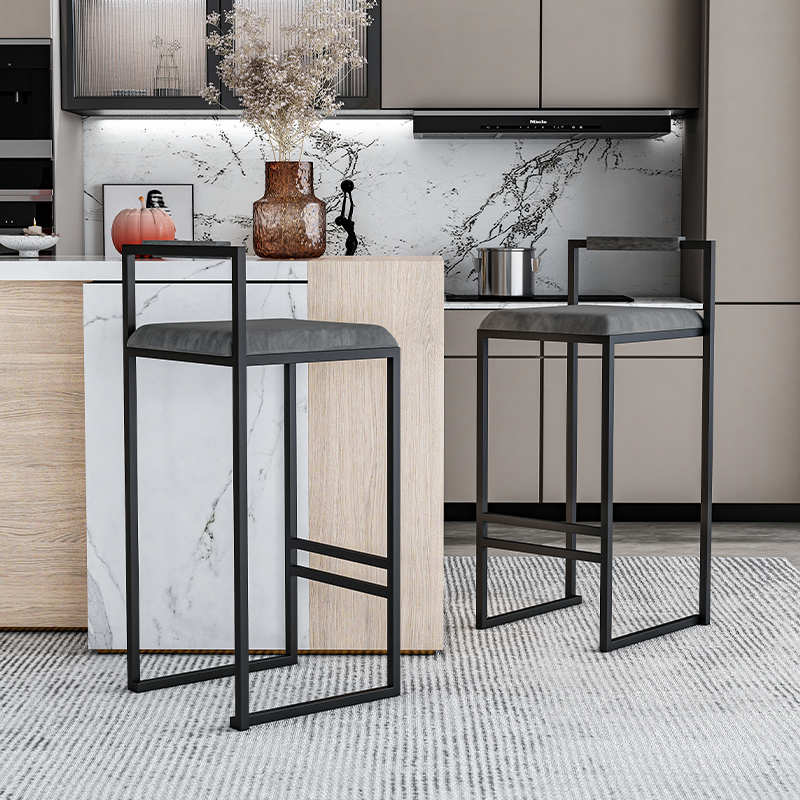 Nordic Velvet Black Bar Chairs - огляд і ціна Commercial Kitchen Counter