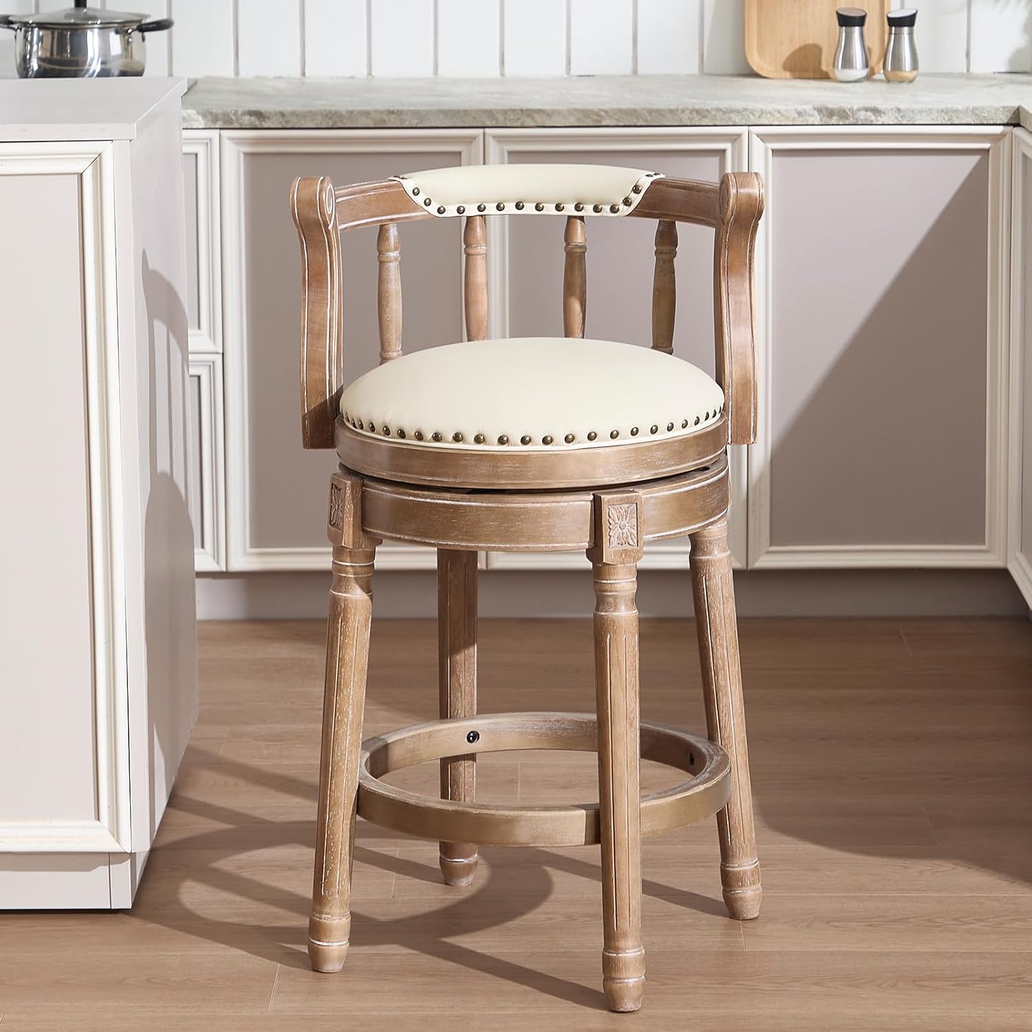 Cow top Leather Wooden Bar Sto - огляд і ціна Commercial Kitchen Counter