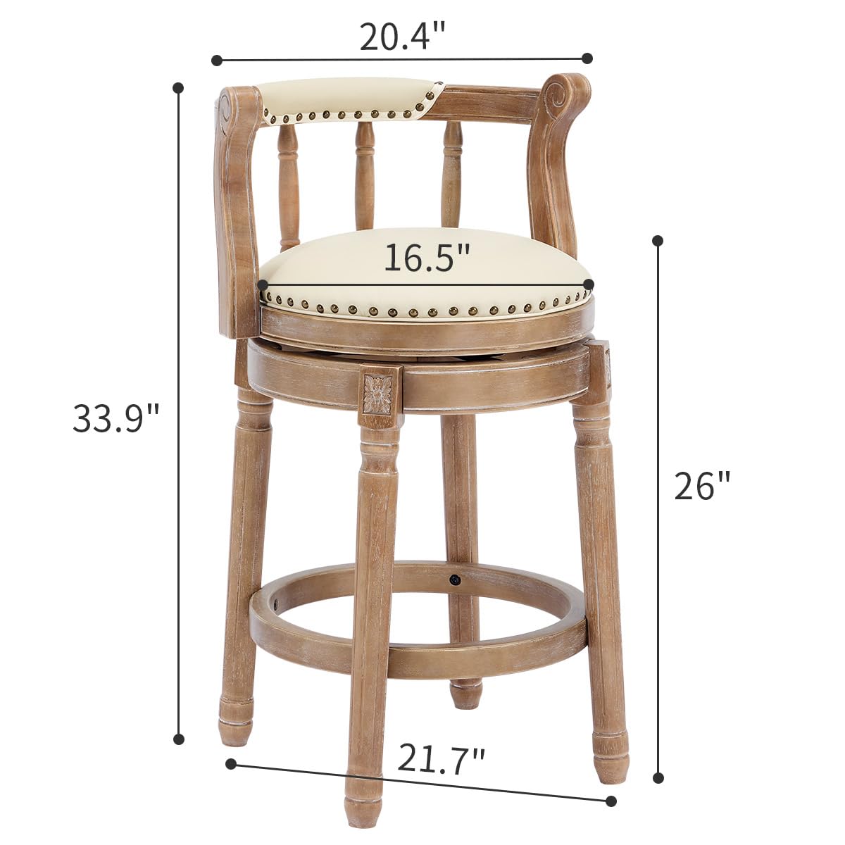 Cow top Leather Wooden Bar Sto - огляд і ціна Commercial Kitchen Counter