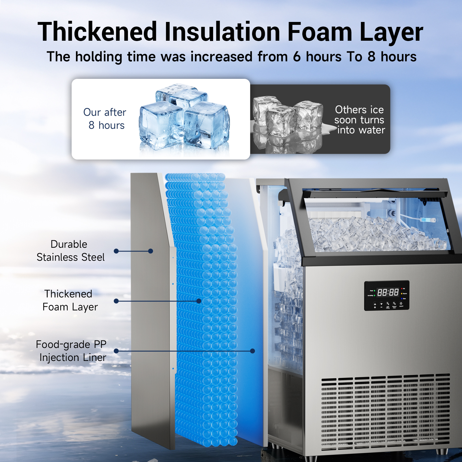 Commercial Ice Maker Machine S - огляд і ціна Commercial Kitchen Counter