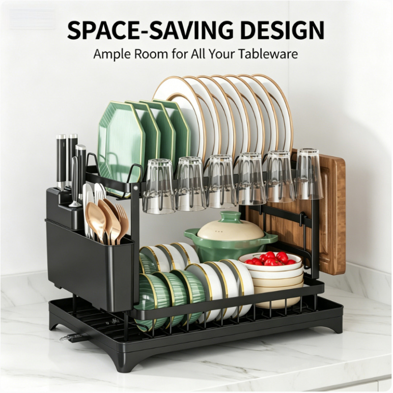 Space Saving Double Tier Dish  - огляд і ціна Commercial Kitchen Floor Drain