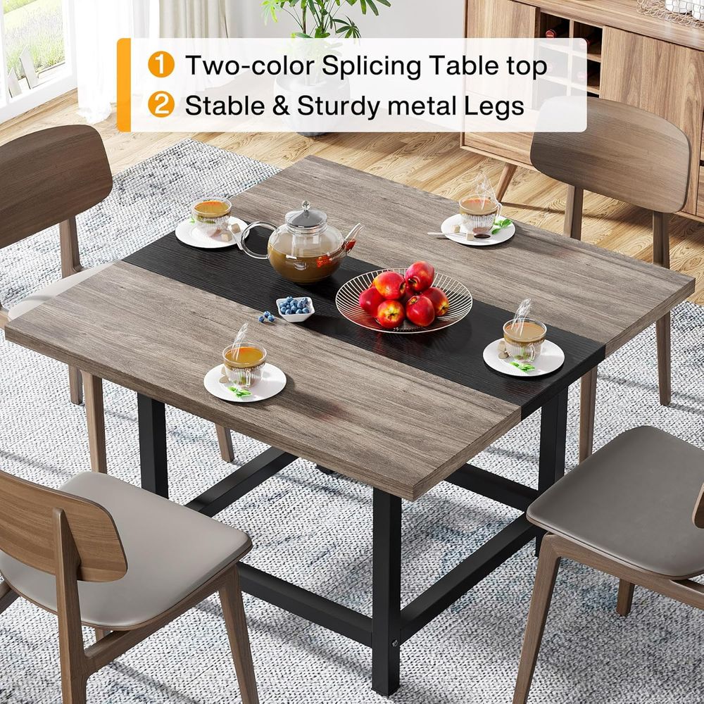 39.4 Square Wooden Dining Tabl - огляд і ціна Commercial Kitchen Small Space