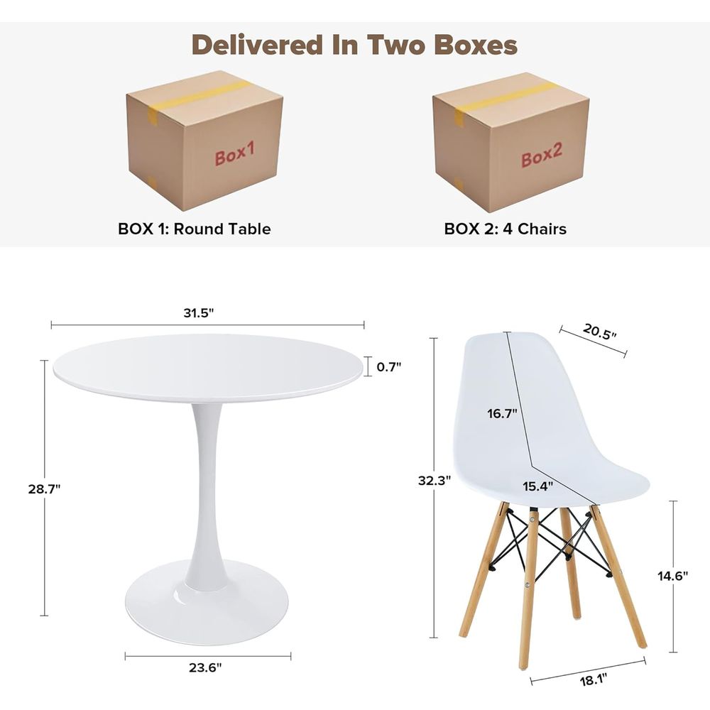 Round Dining Table Set with 4  - огляд і ціна Commercial Kitchen Small Space