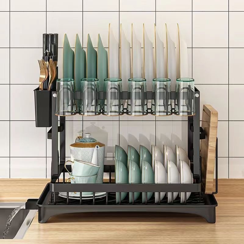 2-tier Kitchen Drain Rack Dish - огляд і ціна Commercial Kitchen Floor Drain