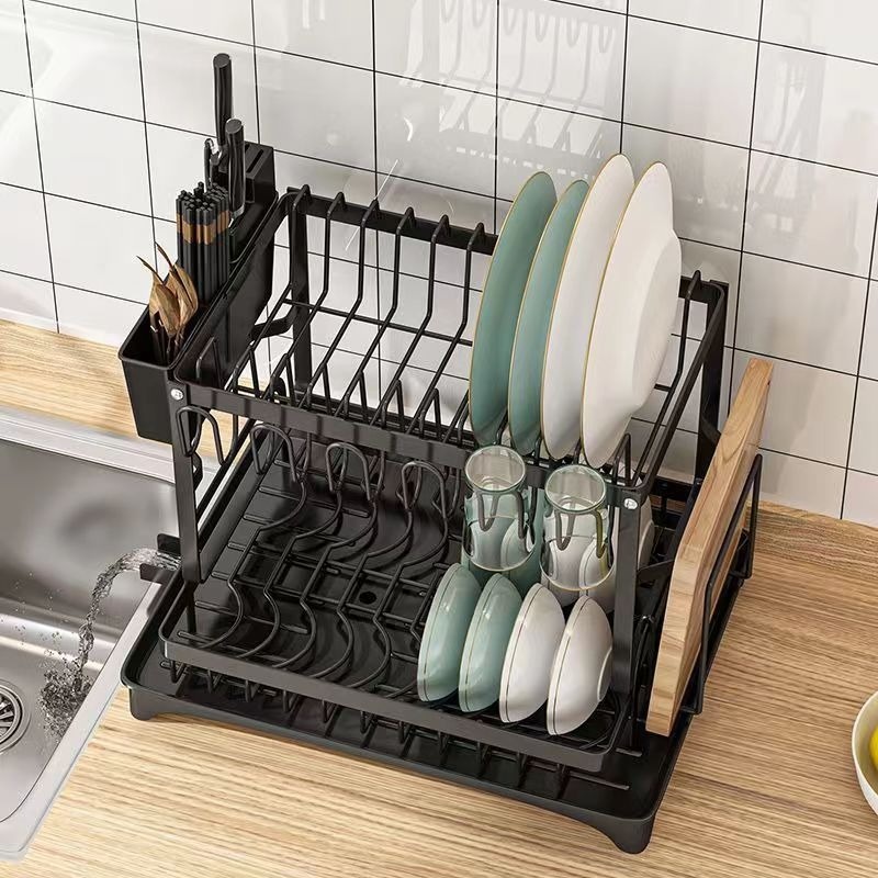 2-tier Kitchen Drain Rack Dish - огляд і ціна Commercial Kitchen Floor Drain
