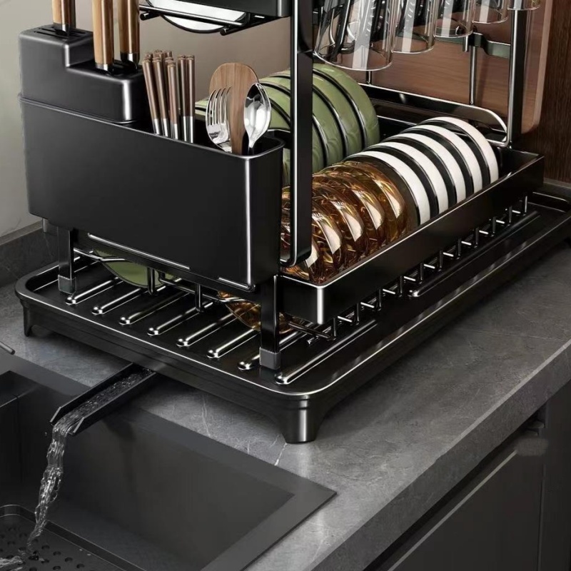 2-tier Kitchen Drain Rack Dish - огляд і ціна Commercial Kitchen Floor Drain