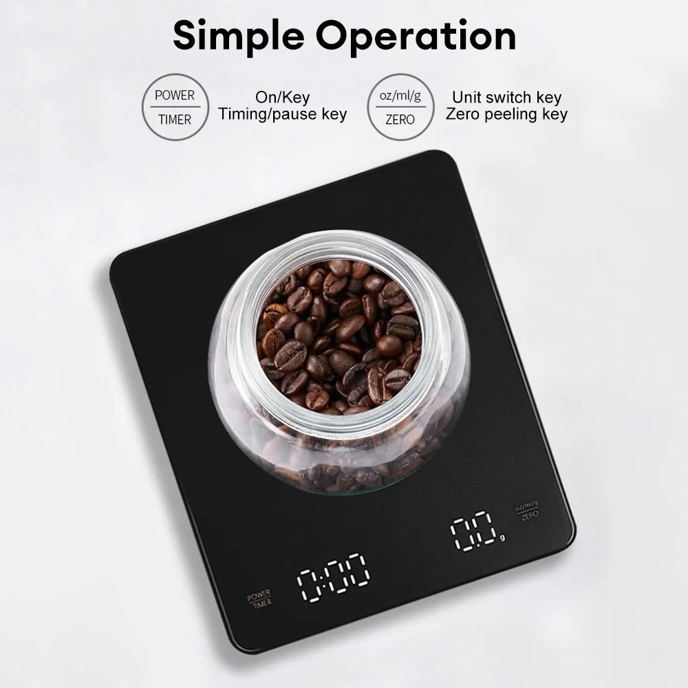 USB 3kg Digital Coffee Scale w - огляд і ціна Commercial Kitchen Timer