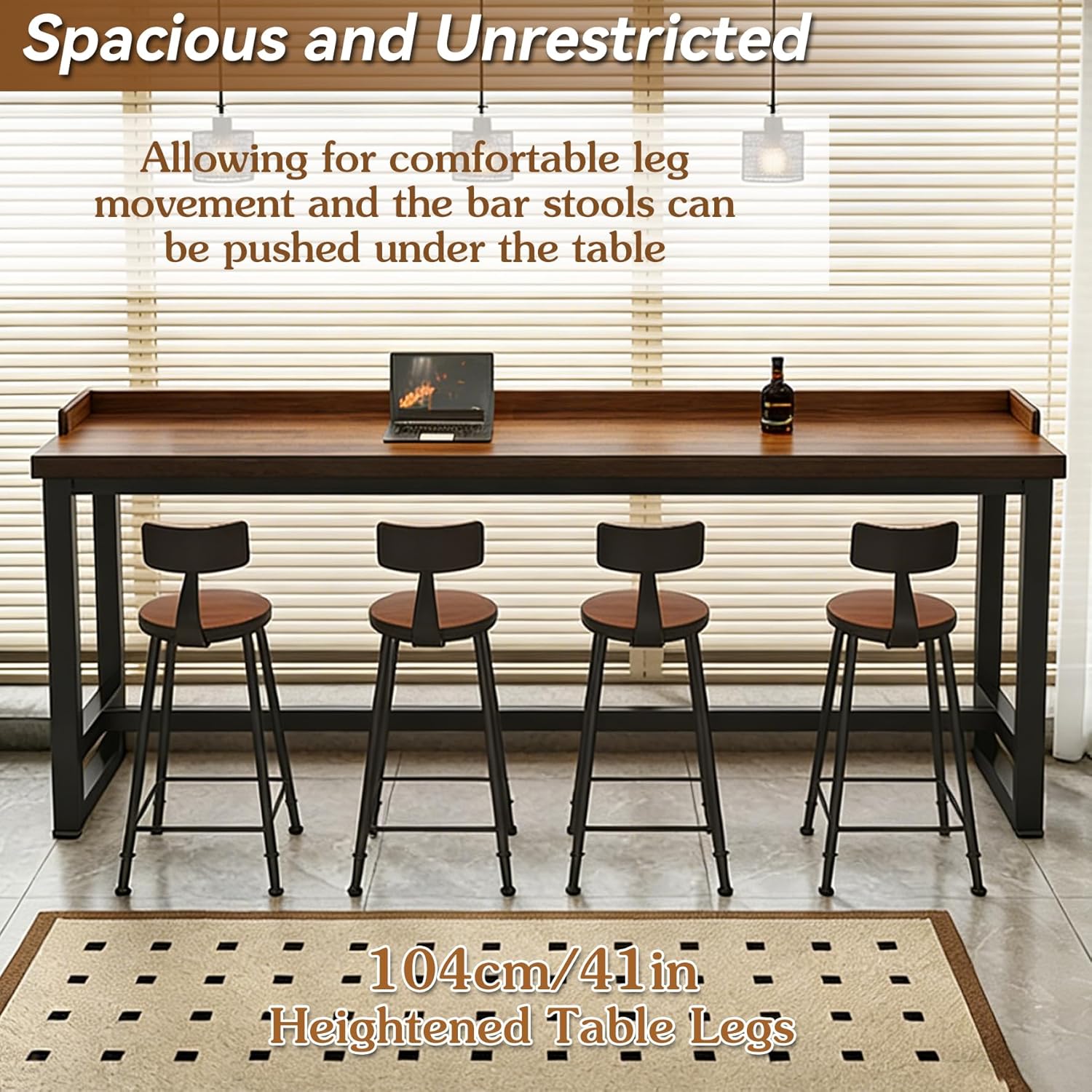 Narrow Counter Height Bar Tabl - огляд і ціна Commercial Kitchen Small Space