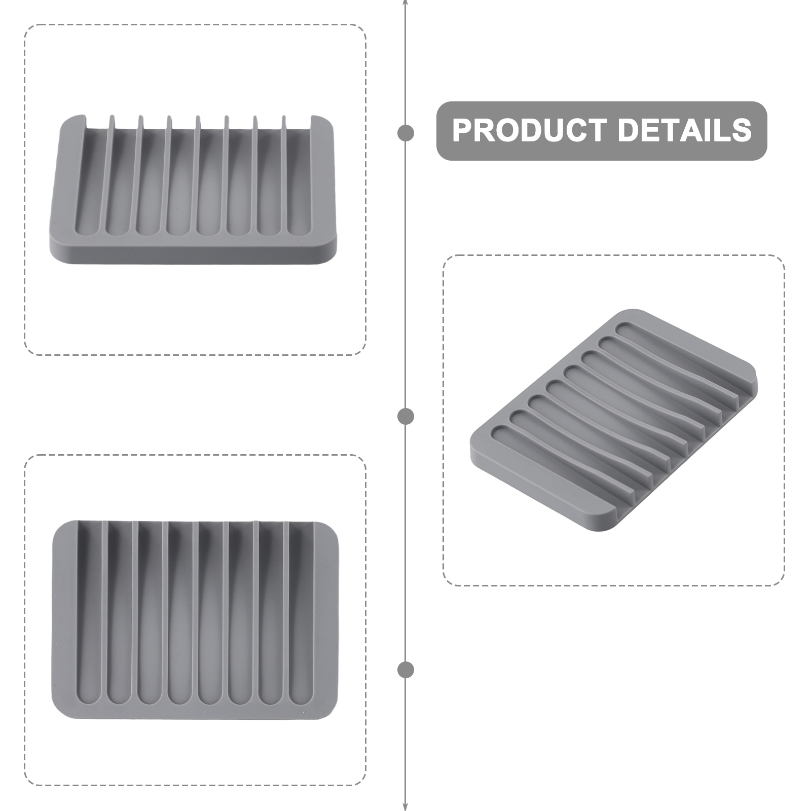 1/2pcs Silicone Self Draining  - огляд і ціна Commercial Kitchen Floor Drain