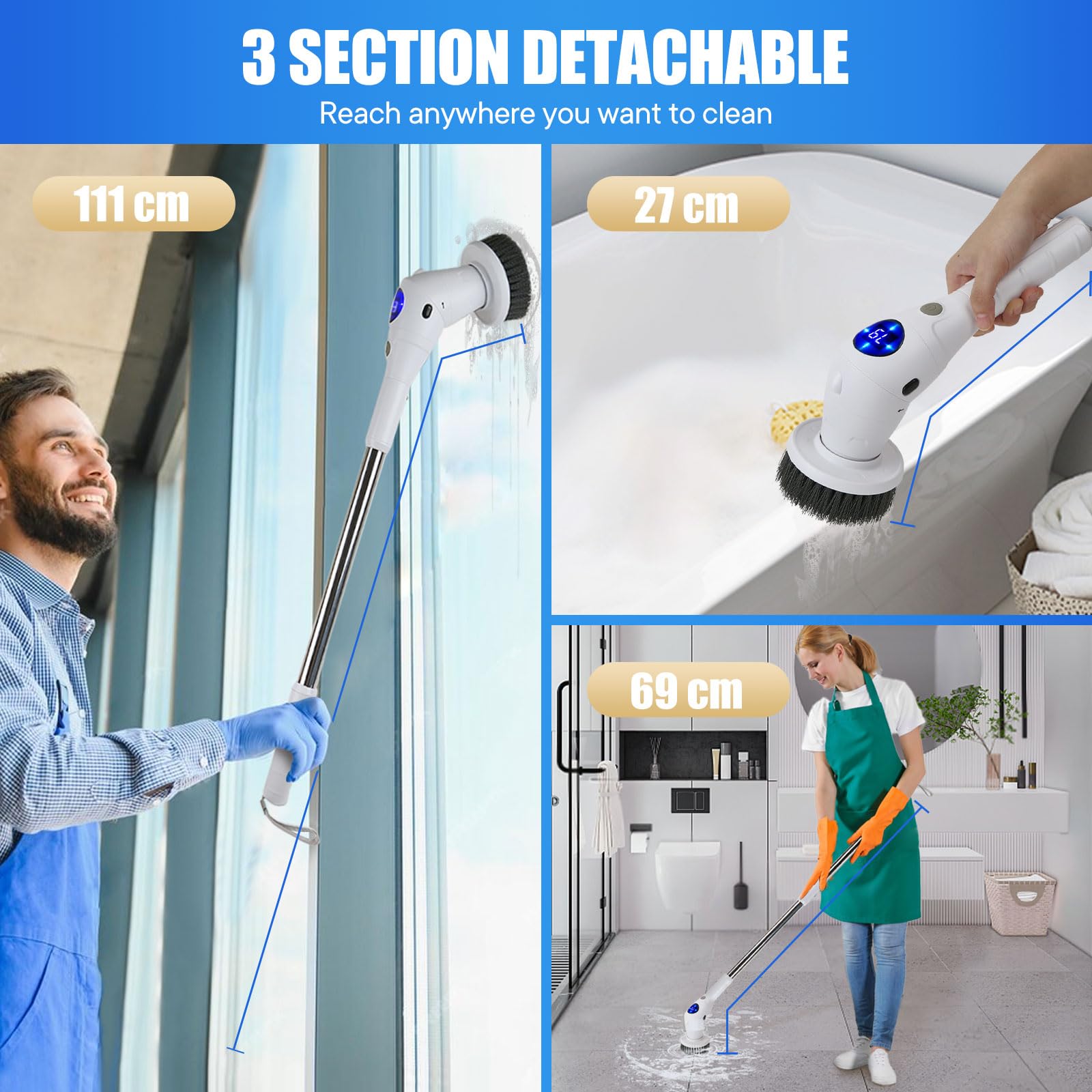 Electric Spin Scrubber Cleanin - огляд і ціна Commercial Kitchen Cleaning