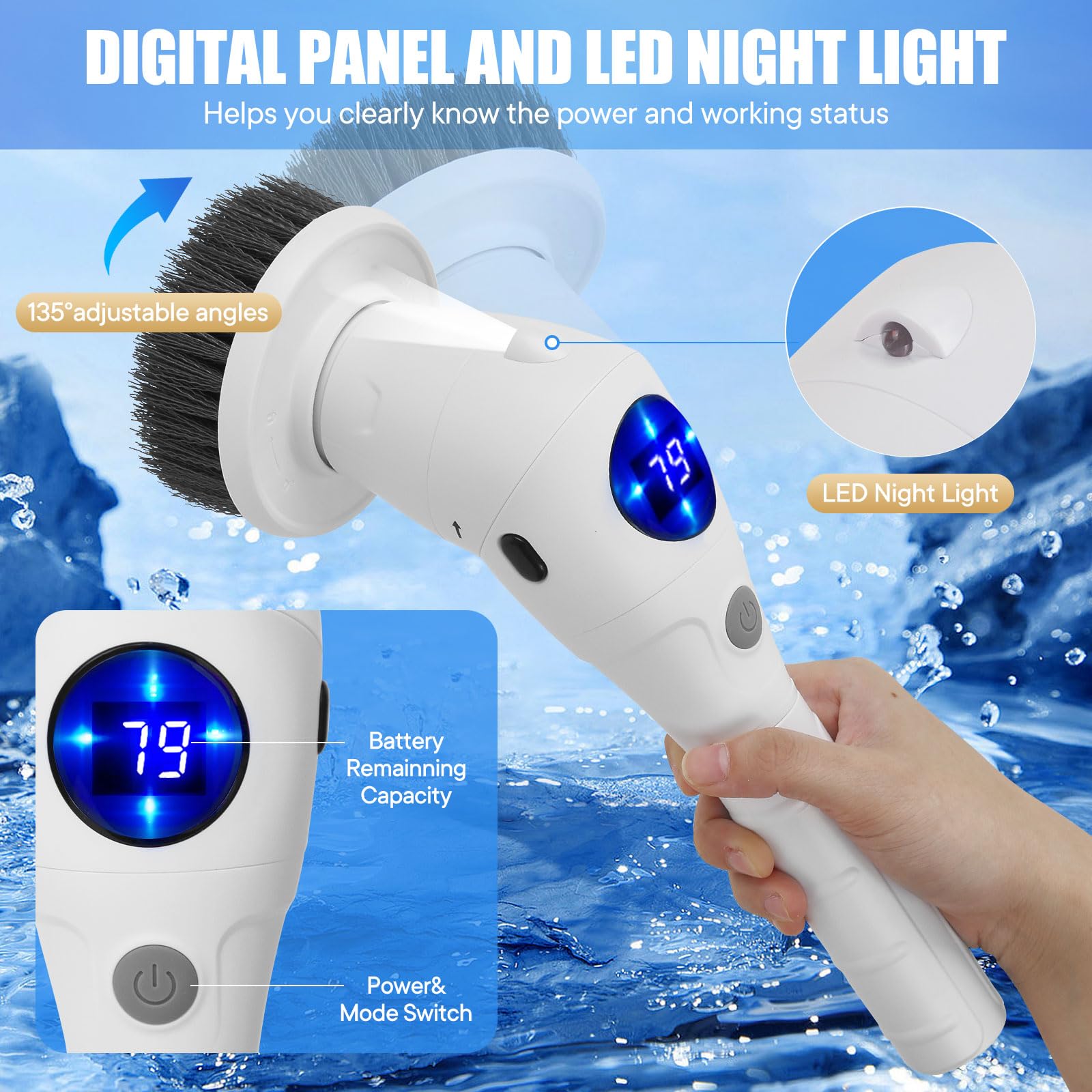 Electric Spin Scrubber Cleanin - огляд і ціна Commercial Kitchen Cleaning