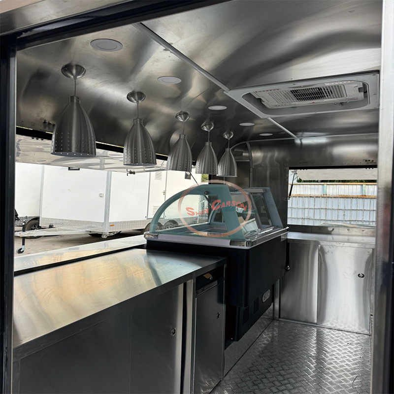 Commercial Fiberglass Food Car - огляд і ціна Commercial Kitchen Interior