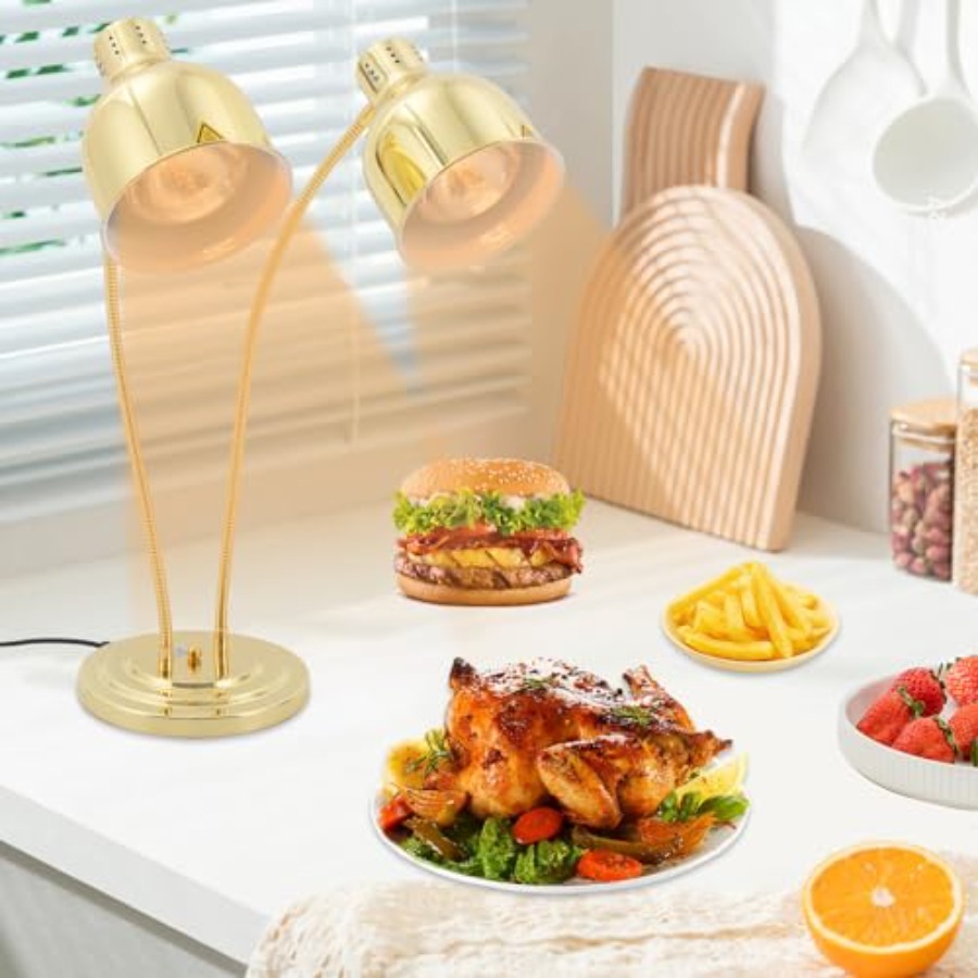 2-Head Food Warmer Lamp for Re - огляд і ціна Commercial Kitchen Kitchen