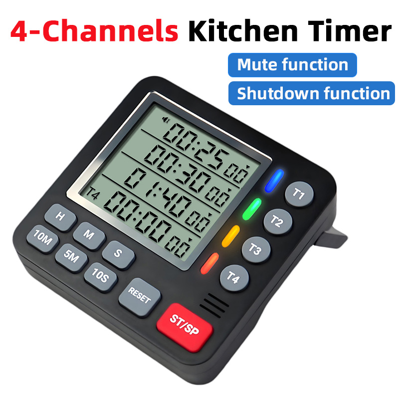 Digital Kitchen Timer 4-Channe - огляд і ціна Commercial Kitchen Timer