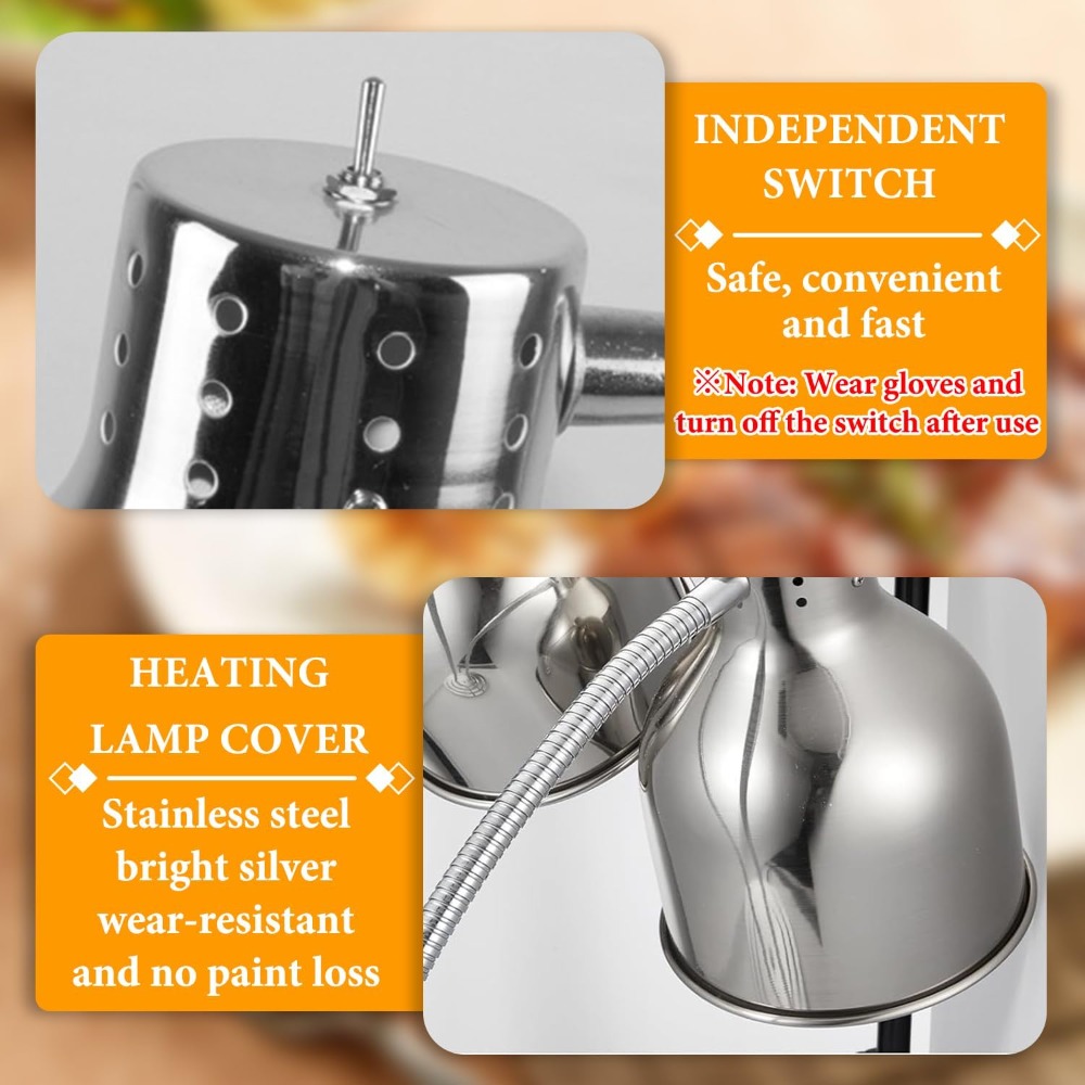 Commercial Food Warming Lamp 2 - огляд і ціна Commercial Kitchen Kitchen
