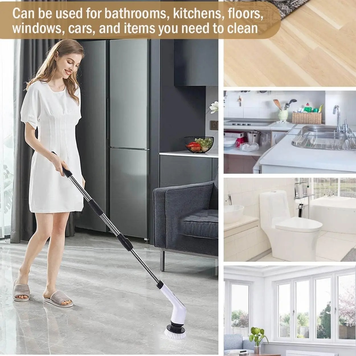 Cordless Electric Spin Scrubbe - огляд і ціна Commercial Kitchen Cleaning
