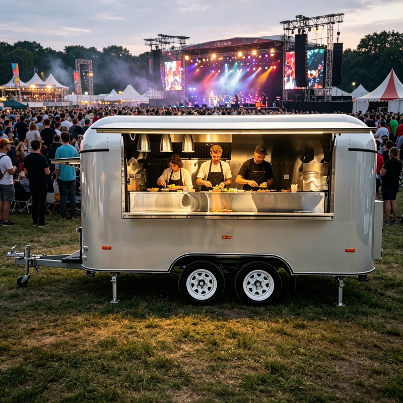 Stainless Steel Food Trailer M - огляд і ціна Commercial Kitchen Layout