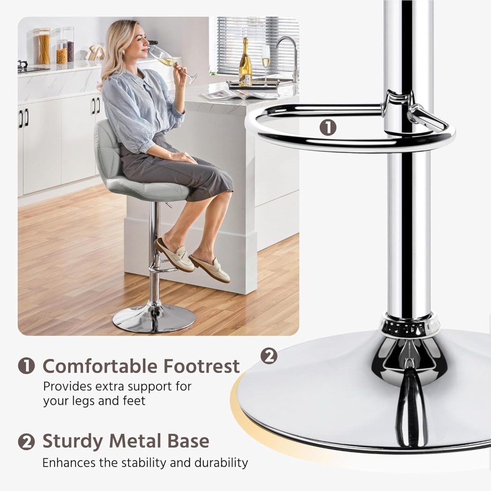 Bar Stools Set of 2, Modern Ad - огляд і ціна Commercial Kitchen Counter